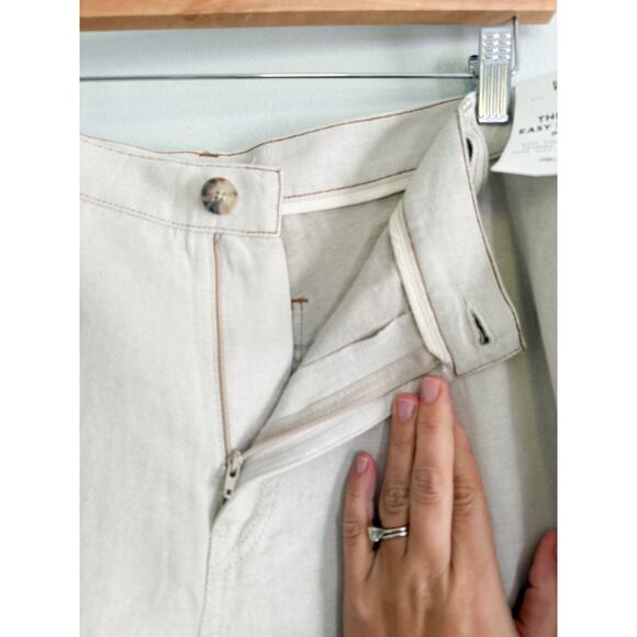 Madewell | NWT The Dean Easy Straight Pant in Bone | Sz 32 - Picture 7 of 12
